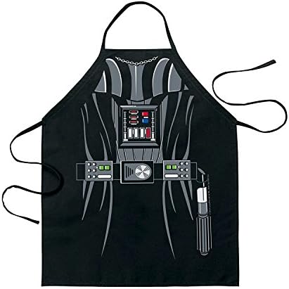 Phantomon Star Wars Darth Vader Black Kitchen Apron Cartoon Cosplay Costume Baking Cooking Barbecue Apron