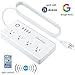 Smart Power Strip,ChiHope WiFi Surge Protector, 4-Outlets 4-USB Ports Compatible with Alexa,Google Home.