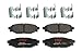 TRW Automotive TPC1114 Disc Brake Pad Set for Subaru Forester: 2009-2017 and other applications Rear, black