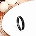 Somen Tungsten 4mm Ceramic Black Brushed Comfort Fit Wedding Ring,7