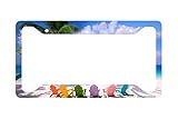 Airstrike Beach License Plate Frame, Beach License Plate Holder, Beach Car Tag Frame 