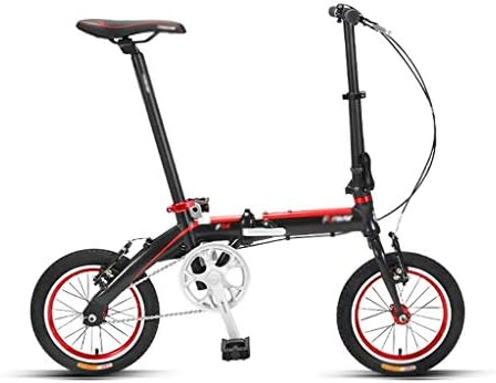 安心の定価販売 14インチの小型ホイール折りたたみ自転車 超軽量ポータブル大人の自転車 男性 身長130 1cm 色 黒 51 2 74inchに適してアルミ合金の自転車のインストールの女子学生無料