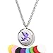 YJY Aromatherapy Essential Oil Diffuser Necklace(New Tech: No Leak Structure), Perfume Necklace Stainless Steel Pendant Locket Jewelry, Durable Adjustable Chain 24