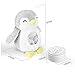 Baby Gifts - ACENZ White Noise Sound Machine, Portable Baby Sleep Soother Stuffed Animals Penguin & 12 Soothing Sounds & Stars Night Light