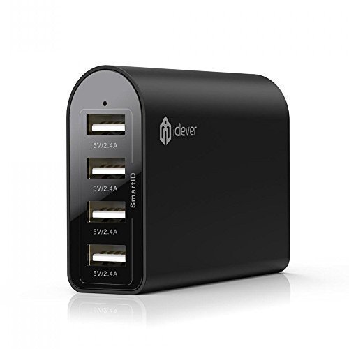 iClever BoostCube 40W 4-Port USB Charger - Black