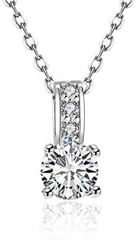 Tobert Women's 18K Platinum Plated Clear Round Cubic Zirconia Necklace