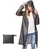 Clear EVA Raincoat Women Waterproof Rain Ponchos