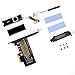 Speedbyte M.2 PCIe Adapter with M2 SSD Fan Cooler Heatsink. M2 NVME (M Key ) 2280 2260 2242 2230 to PCIe 3.0 x 4 Adapter Host Controller Expansion Card Low Profile Bracket for Motherboard PCI Express