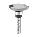 Amana Tool 45676 Flooring 2-Flute Rounded Cutter with Changeable Bearings Carbide Tipped Router Bit, 1/4-Inch Shank