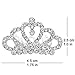 Small Princess Crowns Tiaras Party Favors for Women Girls Toddler Bulk Combs Clips Hair Accessories Pack of 12
