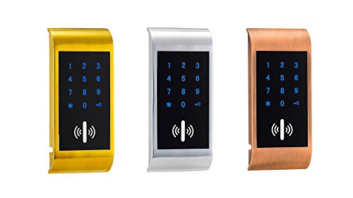 SNEM 126 Modern Touchscreen Smart Lock for: Gym Locker - Spa Locker - Cabinet Locker - School Locker - Office Locker (Silver)