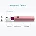 3400mAH Mini Power Bank - iXCC Aluminum Lipstick-Sized External Battery Pack Portable Charger with 4-Inch Apple MFi Certified Lightning Cable - Pink