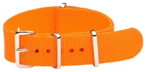 Clockwork Synergy Classic NATO - 20mm Orange Nylon NATO Watch Strap Band Clockwork Synergy Classic NATO - 20mm Orange Nylon NATO Watch Strap Band