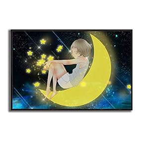 Framed Canvas Wall Art for Living Room, Bedroom Dreamland Theme Canvas Prints for Modern Home Decoration Ready to Hang - 16"x24" inches