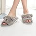 Women's Soft Indoor Clog Slippers Open Toe Plush Memory Foam House Slipper Slip On Cute Animal Indoor Shoe