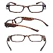 DiiZii Bright LED Readers with Lights Reading Glasses Lighted Magnifier Nighttime Reader Compact Full Frame Eyewear Clear Vision Unisex Clear Vision Lighted Eye Glasses(2 PCS)