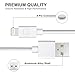Lightning Cable, Sundix iPhone Charger 5Pack 6FT 8-Pin USB Charging Cable Cord Compatible with iPhone X 8 8 Plus, iPhone 7 7 Plus 6 6s 6 Plus 6s Plus, iPhone SE 5 5s 5c, iPad, iPod and More(White)