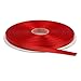 Topenca Supplies Red Ribbon 1/4 Inches x 50 Yards Double Face Solid Satin Ribbon Roll | 50 Yards Red Satin for Gift Wrapping, Hair, Wedding, Sewing, and Craft