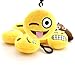 WARMBUY 2 Inch Mini Emoji Plush Key chains Set of 8