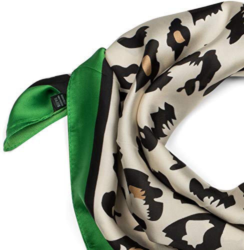 41wcPUyQhcL styleBREAKER Bufanda cuadrada para damas con un patrón de animal leopardo con borde de contraste, bufanda multifuncional… styleBREAKER Bufanda cuadrada para damas con un patrón de animal leopardo con borde de contraste, bufanda multifuncional… - Imagen 4