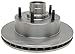 ACDelco 18A660A Advantage Non-Coated Front Disc Brake Rotor and Hub Assembly