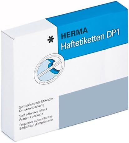 HERMA 40 x 54 mm DP1 Oval Paper Glossy Labels - White (Pack of 1000)