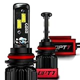 OPT7 Fluxbeam CORE 9007 LED Headlight Bulbs with FX-7500 CREE Chip Plug-N-Play Conversion Kit - 6,000LM 6000K Cool White - Built. Not Bought -1 Year Warranty