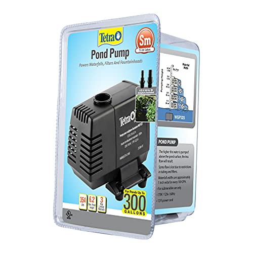 TetraPond Water Garden Pump, Powers Waterfalls/Filters/Fountain Heads