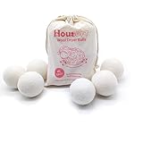 Wool Dryer Balls - 6 Pack | 100% Organic New Zealand Wool | XL Size | All Natural, Reusable Fabric Softener for Laundry | for Sensitive Skin | Eco Friendly | Shortens Clothes Drying Time | by Weegee