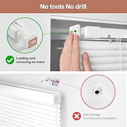 LazBlinds No Tools No Drill Cordless 1" Vinyl Mini
