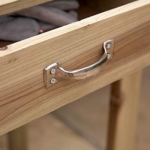 Kingfisher PTABLE Potting Table - Natural Wood
