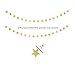 Baby Shower Wedding Party Decorations 42 pcs Gold Mint Green Pink Peach Cream Tissue Paper Pom Poms Flowers Tissue Tassel Garland Gold Glitter Five-Pointed Star Garland Kit