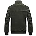Dwar Men's Casual Washed Cotton Military Outdoor Jackets with Shoulder Straps
