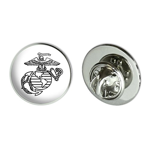 Graphics and More Marine Corps USMC Black White Eagle Globe Anchor Logo Officially Licensed 0.75