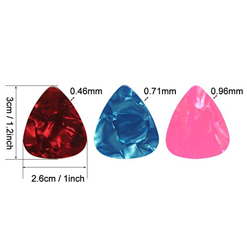 image for Hysagtek 10 Pcs Guitar Silicone Finger Guards+9 Pcs Celluloid Guitar P