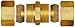 Anderson Metals - 50062-05 Brass Tube Fitting, Union, 5/16