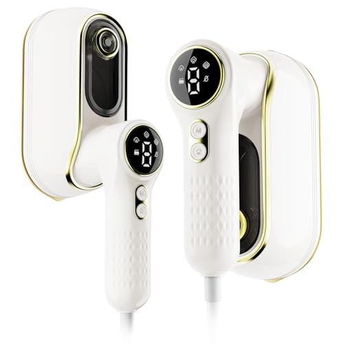 Portable Travel Steamer, 1200w Handheld Mini Steamer for Clothes, 4 Modes with LCD Display, Powerful Wrinkle Remover for Home & Travel, 150ml Water Tank, 10s Fast Heat-Up, 180° Swivel Handle