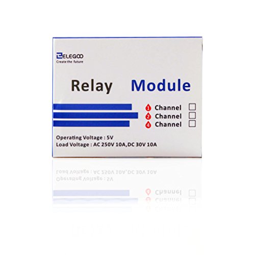 ELEGOO 4 Channel DC 5V Relay Module with Optocoupler Compatible with