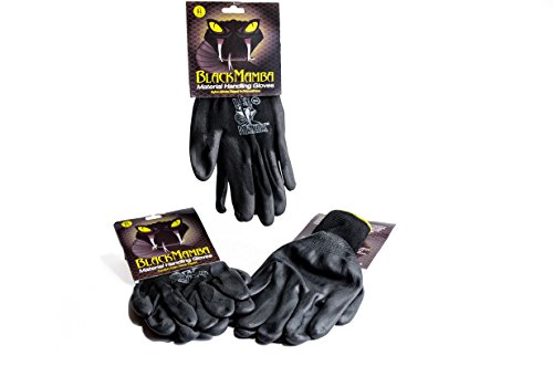 Black Mamba Nitrile Covered Material Handling glove Large (2 pair per Pack)