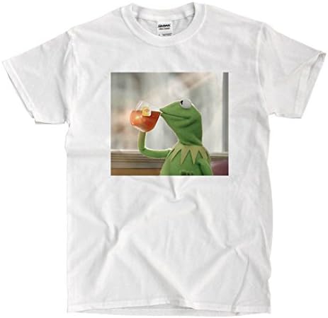 Kermit The From Sipping Tea - White T-Shirt (l)