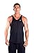 Mens Poly Stringer Tank Top by Pitbull in Black, X-Large