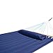 Airblasters New Hammock Quilted Fabric with Pillow Double Size Spreader Bar Heavy Duty(Blue)