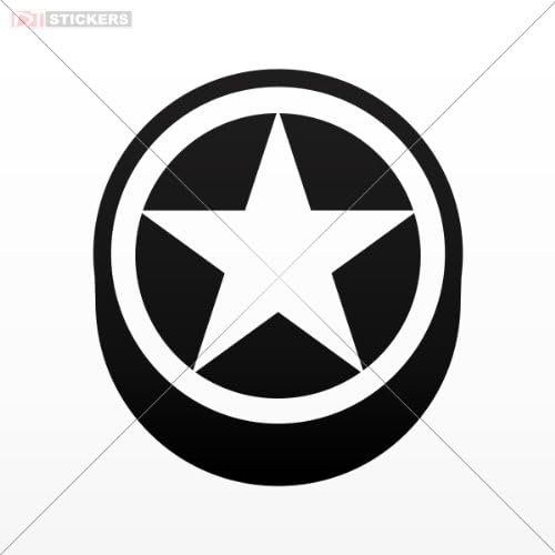 Decals Stickers Size: 5 X 4.4 Inches Black