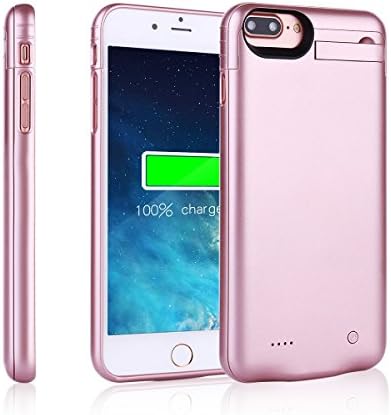 For iphone 6/6S/7 Charger Case,Deriruler Battery Case For iPhone 6/6S And iphone 7 4.7" inch 3000Mah External Rechargeable Backup Pack Case Protective Charger Case(Rose)
