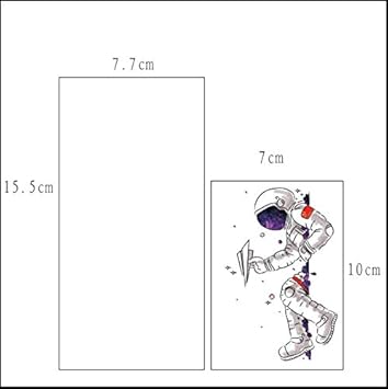 Ruofengpuzi Autocollant De Tatouage Espace Bain Autocollants