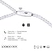 Necklace Ear phone, Pearl Beads Jewelry Headphone with Mic & Volume Control Stereo Noise Cancelling Headset (White)