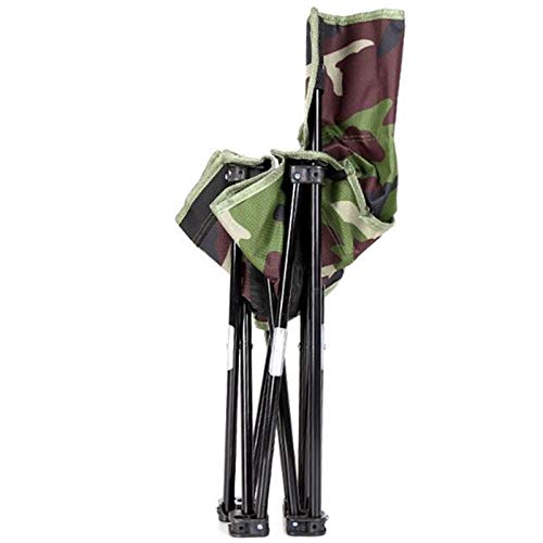 OGTFRWS Camouflage Klappstuhl Freizeit Angelstuhl Outdoor Portable Stuhl Großer Angelstuhl