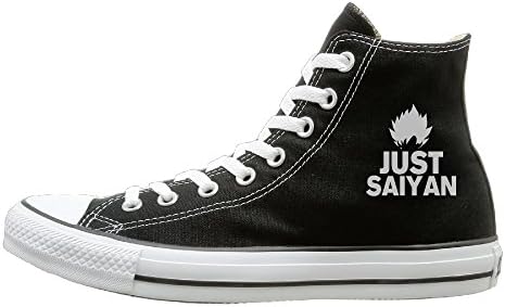 Suancai Men & Women Dragon Ball Super Saiyan High Top Sneakers Canvas Shoes Design Sport Shoes Particular 43 Black