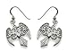 Dryad Designs Metal Womens Dangle Earrings Sterling Silver Morrigan Raven Earrings Celtic Pagan Silver