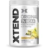 XTEND Original BCAA Powder Tropic Thunder, Sugar Free Post Workout Muscle Recovery Drink with Amino Acids, 7g BCAAs for Men & Women, 30 Servings, 15.1 Oz